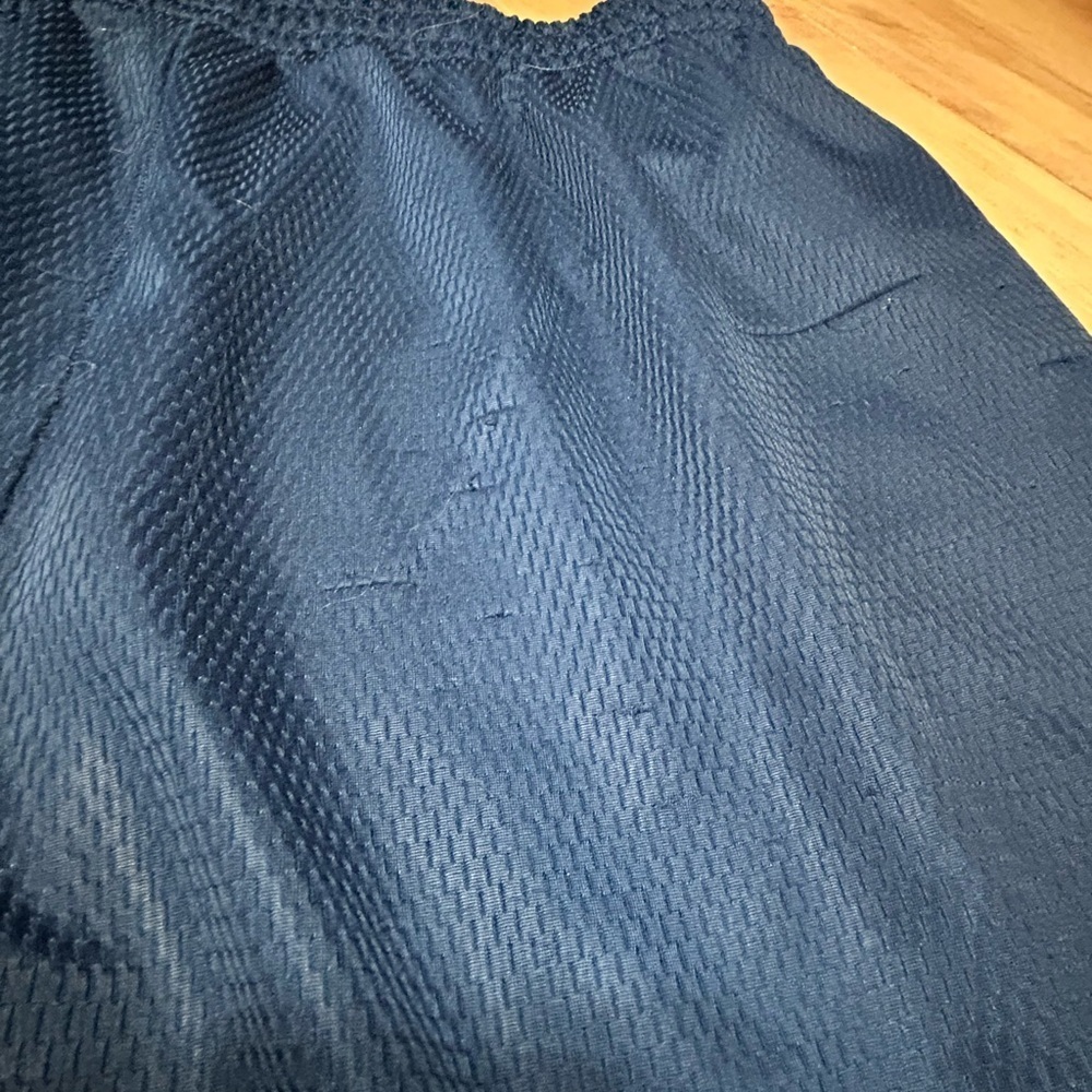 Men's Navy Blue Athletic Shorts - Picture 2 of 4